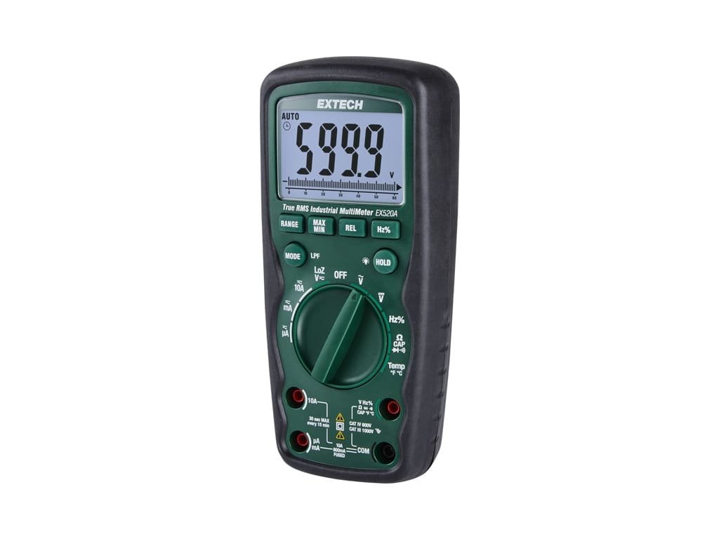 Extech EX520A - Heavy Duty True RMS Multimeter with CAT IV-600V Safety Rating and High Accuracy 5 Extech EX520A - Heavy Duty True RMS Multimeter with CAT IV-600V Safety Rating and High Accuracy - Image 5