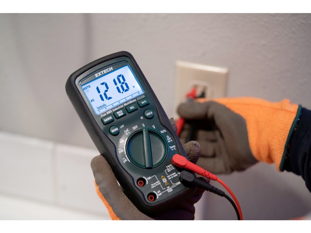 Extech EX520A - Heavy Duty True RMS Multimeter with CAT IV-600V Safety Rating and High Accuracy 2 Extech EX520A - Heavy Duty True RMS Multimeter with CAT IV-600V Safety Rating and High Accuracy - Image 2