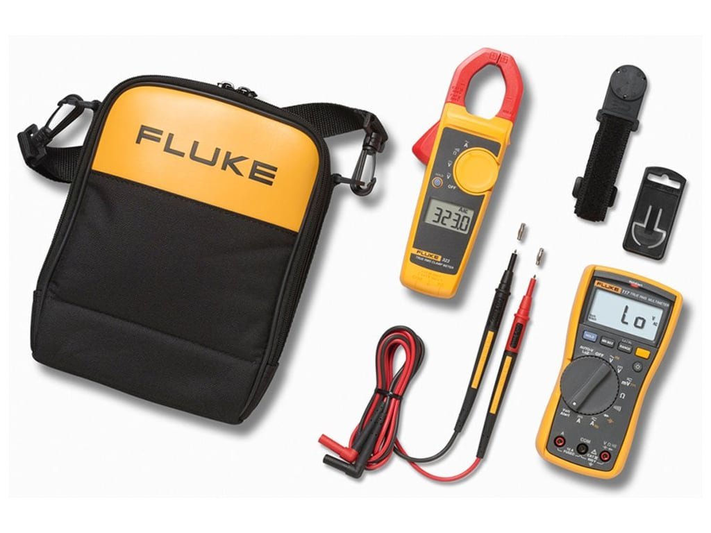 Fluke 117/323 - Electrician degs Combo Kit with 117 Multimeter and 323 Clamp Meter 1 Fluke 117/323 - Electrician degs Combo Kit with 117 Multimeter and 323 Clamp Meter