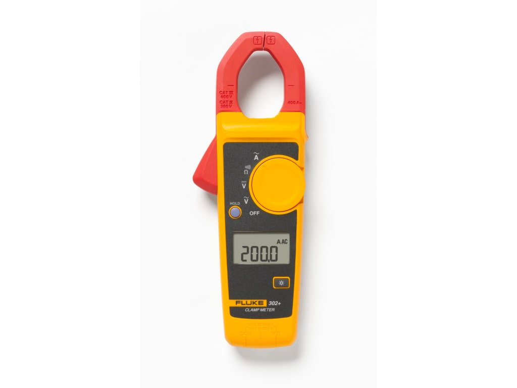 Fluke 302+ - Digital Clamp Meter (400A AC) 1 Fluke 302+ - Digital Clamp Meter (400A AC)