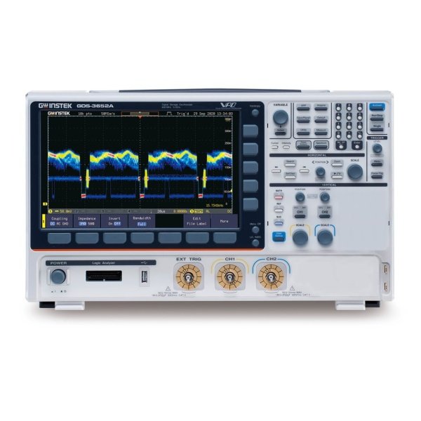 GW Instek GDS-3652A - Mixed Signal Oscilloscope (2 Ch / 650 MHz) with AWG and Spectrum Analysis