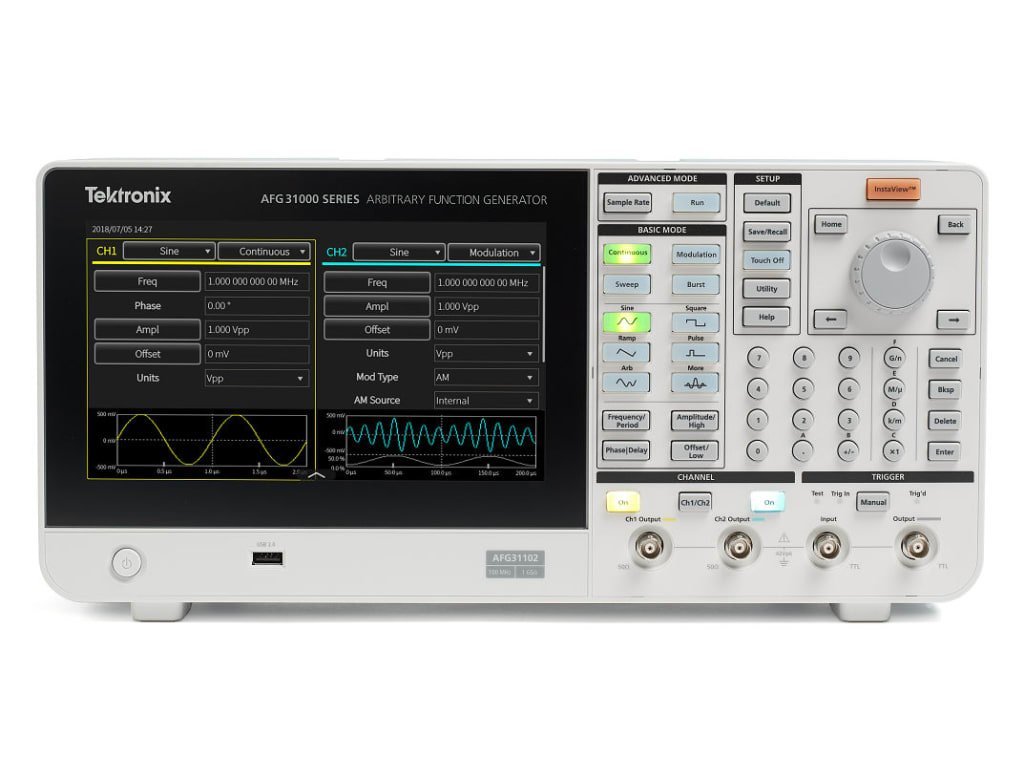 Tektronix AFG31022 - Arbitrary Function Generator (2 Channels, 25 MHz Max Frequency) 1 Tektronix AFG31022 - Arbitrary Function Generator (2 Channels, 25 MHz Max Frequency)