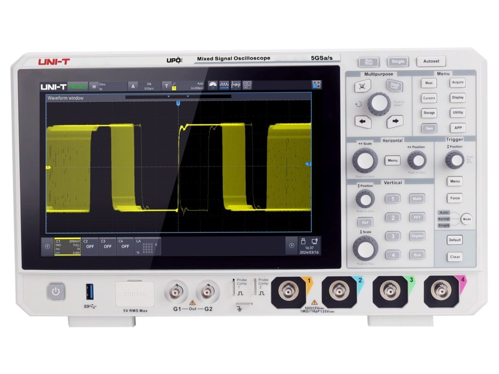 UNI-T MSO2104X - Mixed Signal Oscilloscope (100 MHz/4 Channel) 1 UNI-T MSO2104X - Mixed Signal Oscilloscope (100 MHz/4 Channel)