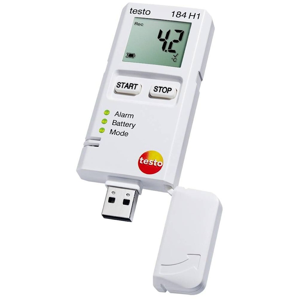 Testo 184 H1 - Temperature and Humidity USB Transport Data Logger with LCD (Part 0572 1845) 1 Testo 184 H1 - Temperature and Humidity USB Transport Data Logger with LCD (Part 0572 1845)