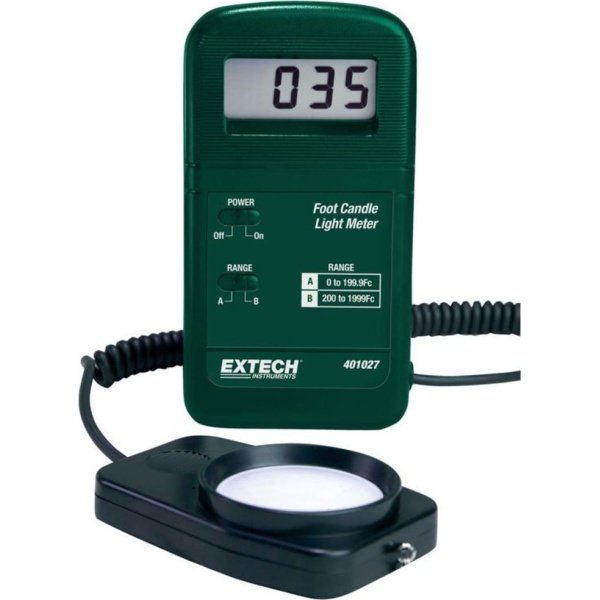 Extech 401027-NIST Pocket Foot Candle Light Meter (NIST Certified)