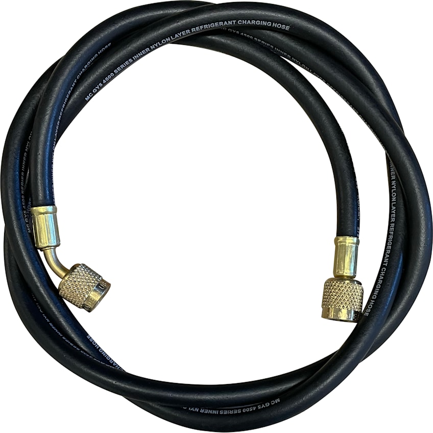 Mastercool 47964 - Single Black 96? R22, R32, R410A High Pressure Hose w/ Standard Fittings (1/4? SAE) 1 Mastercool 47964 - Single Black 96? R22, R32, R410A High Pressure Hose w/ Standard Fittings (1/4? SAE)