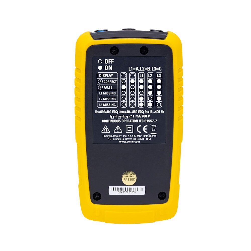 AEMC Instruments 6612 - Phase Rotation Meter 2 AEMC Instruments 6612 - Phase Rotation Meter - Image 2