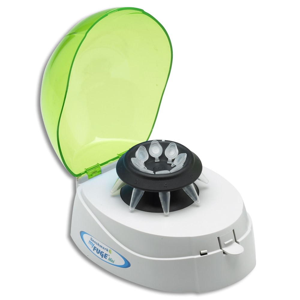 Benchmark myFuge Mini Green - Mini Centrifuge with Green lid, US Plug 1 Benchmark myFuge Mini Green - Mini Centrifuge with Green lid, US Plug