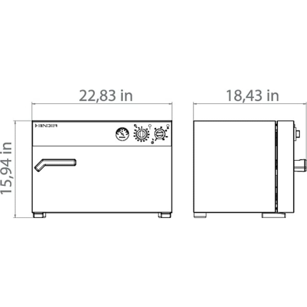 Binder World B028-120V - Incubator with Mechanical Adjustment, 28 L, 120 V 1 ph 60 Hz 3 Binder World B028-120V - Incubator with Mechanical Adjustment, 28 L, 120 V 1 ph 60 Hz - Image 3