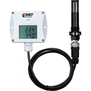 Comet T3511P-4 - Compressed Air Remote Thermometer Hygrometer with Ethernet Interface, Cable 4m