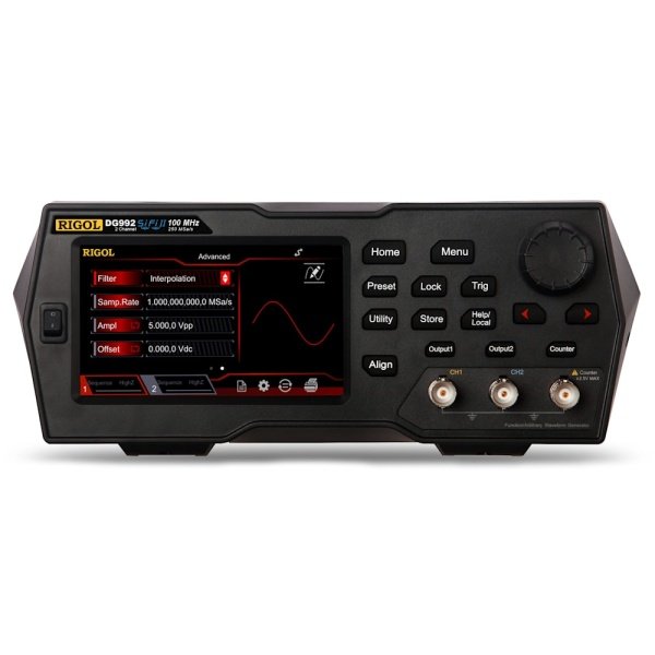 Rigol DG992 - Two Channel, 100 MHz Function / Arbitrary Waveform Generator