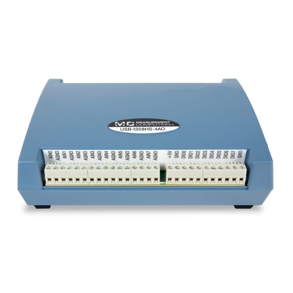 Digilent MCC USB-1208HS-4AO - High-Speed USB DAQ Device (13-bit, 1 MS/s) 2 Digilent MCC USB-1208HS-4AO - High-Speed USB DAQ Device (13-bit, 1 MS/s) - Image 2