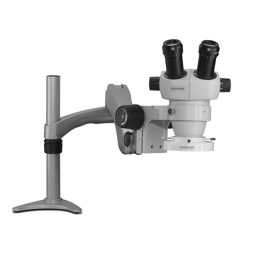 Scienscope ELZ-PK3-E1 - Binocular Microscope with Articulating Arm and Compact LED Ring Light 1 Scienscope ELZ-PK3-E1 - Binocular Microscope with Articulating Arm and Compact LED Ring Light