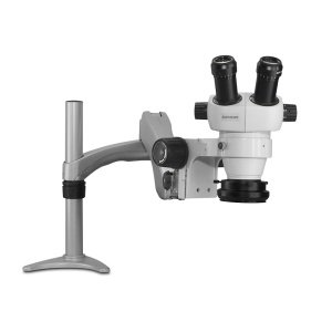 Scienscope ELZ-PK3-R3 - Binocular Microscope with Articulating Arm and LED Ring Light/Polarizer