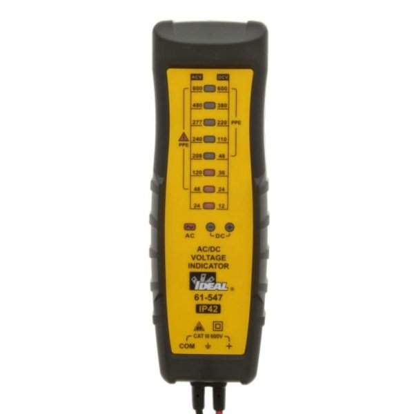Ideal 61-547 - 8 Range AC/DC Voltage Indicator with Polarity Indicator