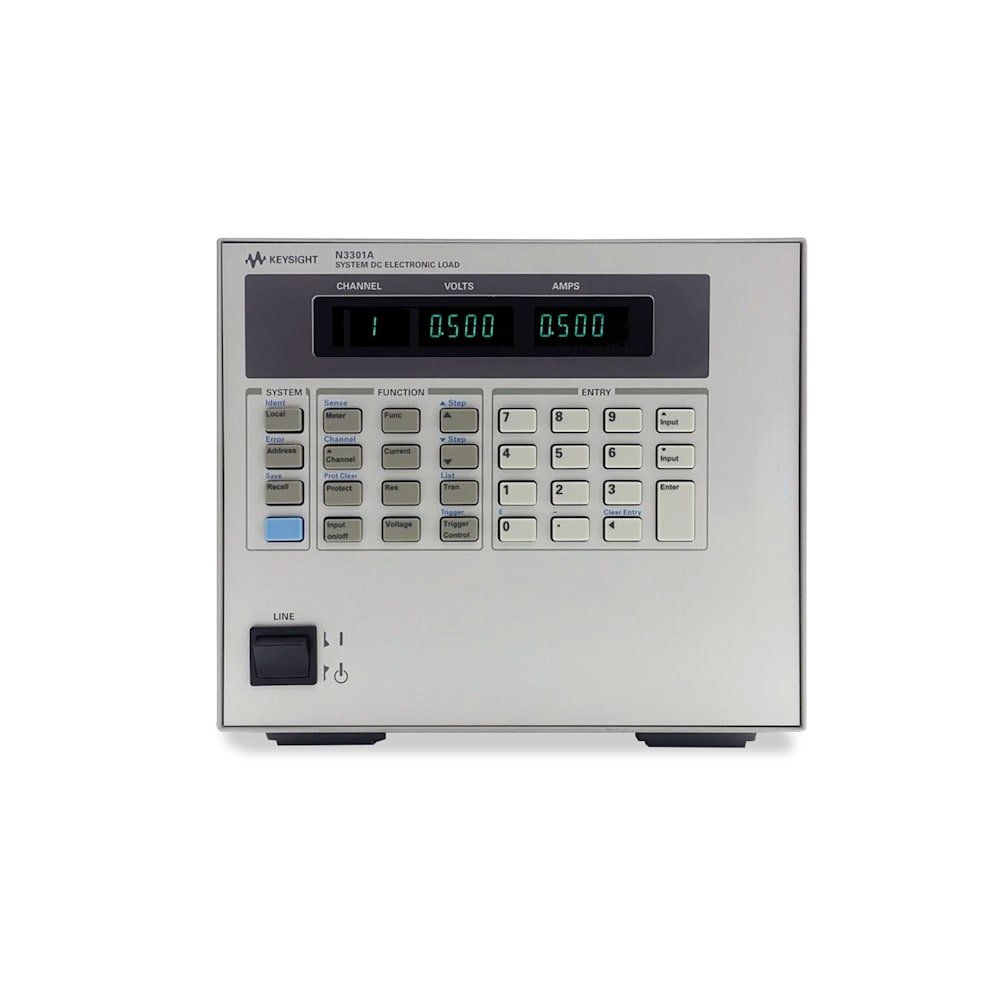Keysight N3301A - 600 Watt DC Electronic Load Mainframe (Modules Sold Separately) 1 Keysight N3301A - 600 Watt DC Electronic Load Mainframe (Modules Sold Separately)