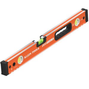 Klein Tools 93524MAG - Magnetic Box Beam Level, 3-Vial, 24-Inch