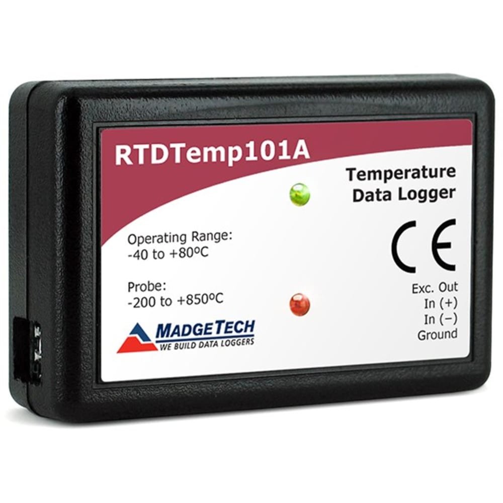MadgeTech RTDTemp101A - RTD based Temperature Recorder, ±0.04 °C Accuracy 1 MadgeTech RTDTemp101A - RTD based Temperature Recorder, ±0.04 °C Accuracy