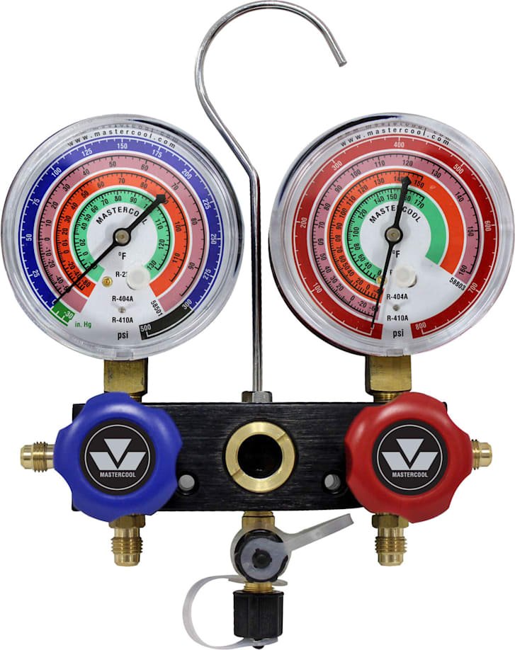 Mastercool 57103-J - Aluminum Manifold, 1/2-20 UNF, Gauges Only 1 Mastercool 57103-J - Aluminum Manifold, 1/2-20 UNF, Gauges Only