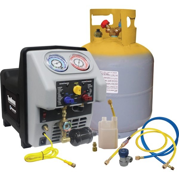 Mastercool 69365 - Dual Piston Complete Recovery System with 50 lb. DOT Tank, 110V