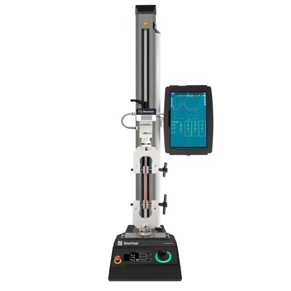 Mecmesin OmniTest 0.5 Touch - Single-Column Universal Testing Machine with Touchscreen Console, 0.5 kN