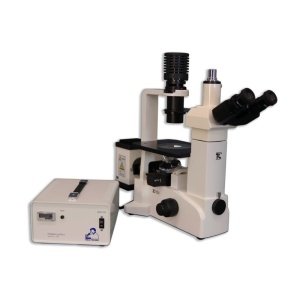 Meiji Techno TC-5600 Trinocular Inverted Epi-Fluorescence Biological Microscope