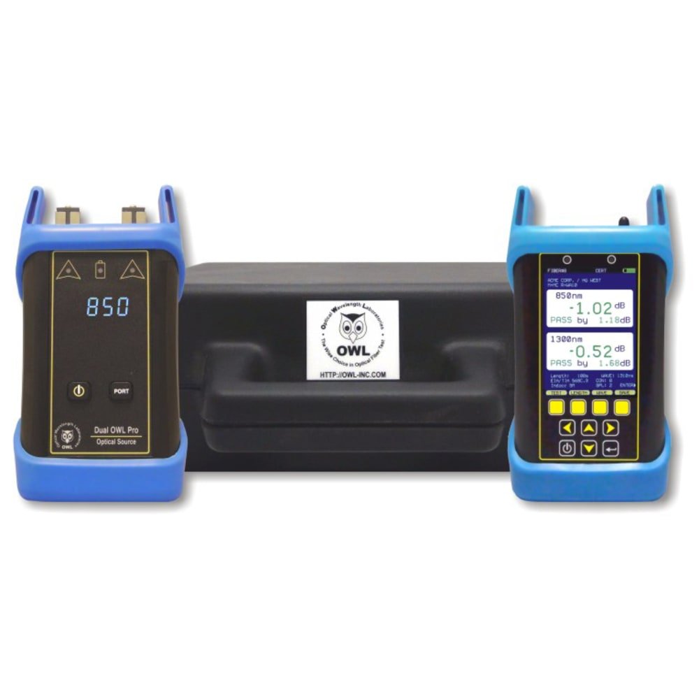 OWL KF7-D83 - Fiber Owl 7 Basic Certification Kit (Multimode: 850/1300nm) 1 OWL KF7-D83 - Fiber Owl 7 Basic Certification Kit (Multimode: 850/1300nm)