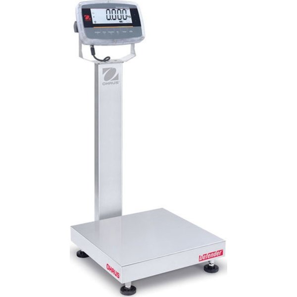 Ohaus i-D61PW25WQL7 - Defender 6000 Washdown Bench Scale, i-DTPW Indicator - 50 lb Capacity, 18" x 18"