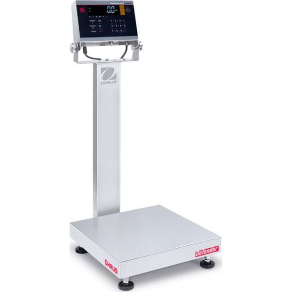 Ohaus i-D61XWE125WQL7 - Defender 6000 Washdown Bench, i-DTXWE 316 Indicator - 250 lb Capacity, 18" x 18"