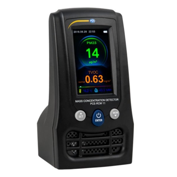 PCE Instruments PCE-RCM 11 - Air Quality Meter - PM2.5, PM10, TVOC, and Formaldehyde