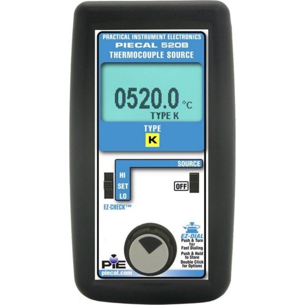 PIE 520B-E Thermocouple Calibrator, single source for E type thermocouples