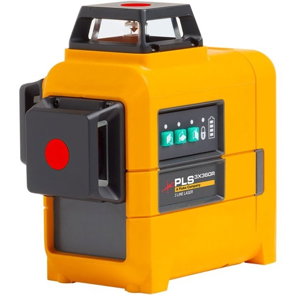 PLS 3X360R KIT 3X360 Red Line Laser Level, RBP5, Case and Bracket