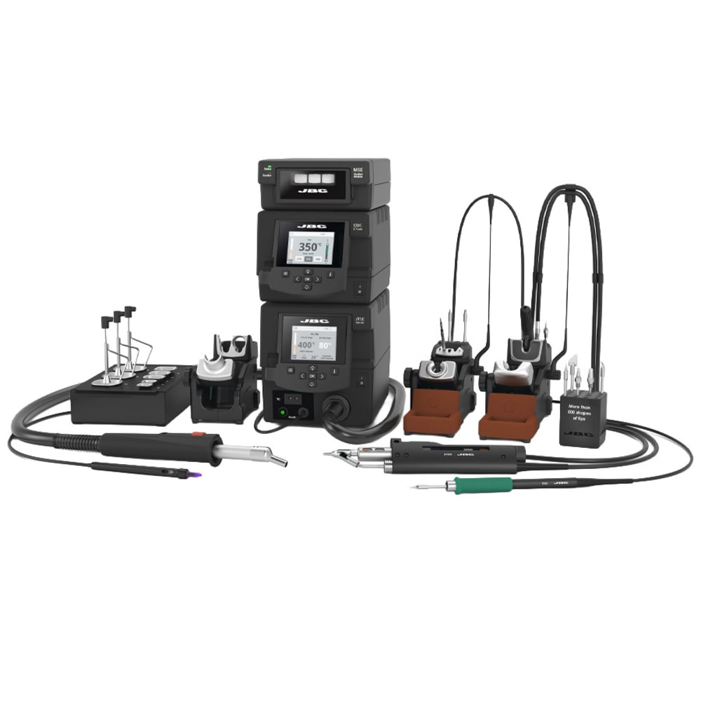JBC RMSE-2QJ Rework System, 230 V, DDE 2-Tool Control Unit, MSE Module, DR560, T245, JTSE, JTT 1 JBC RMSE-2QJ Rework System, 230 V, DDE 2-Tool Control Unit, MSE Module, DR560, T245, JTSE, JTT