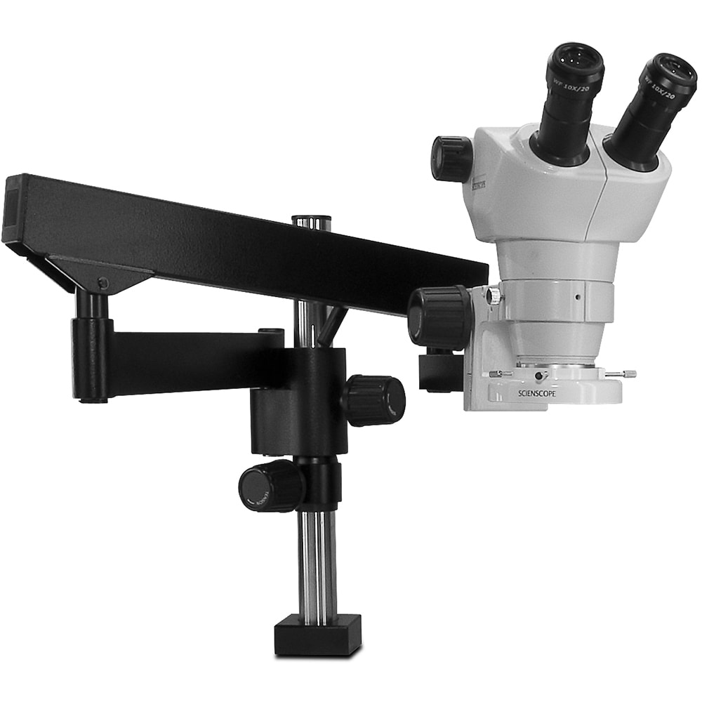 Scienscope NZ-PK3FX-E1 - Binocular Microscope with Heavy Duty Articulating Arm and Compact LED Ring Light 1 Scienscope NZ-PK3FX-E1 - Binocular Microscope with Heavy Duty Articulating Arm and Compact LED Ring Light