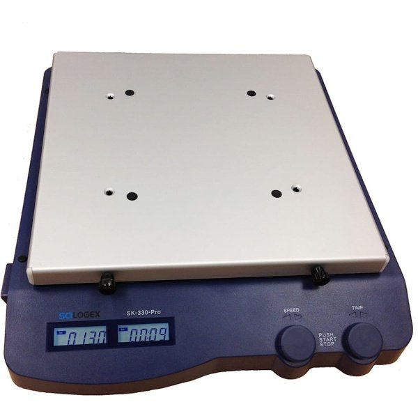 Scilogex 831010079999 SK-L330-Pro Linear LCD Digital Shaker with Basic Flat Platform, UK Plug