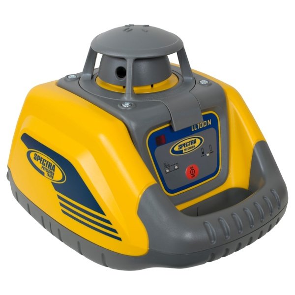 Spectra Precision LL100N-2 Laser Level - with HR320 Receiver, GR152 Rod (Inches), Tripod and Case