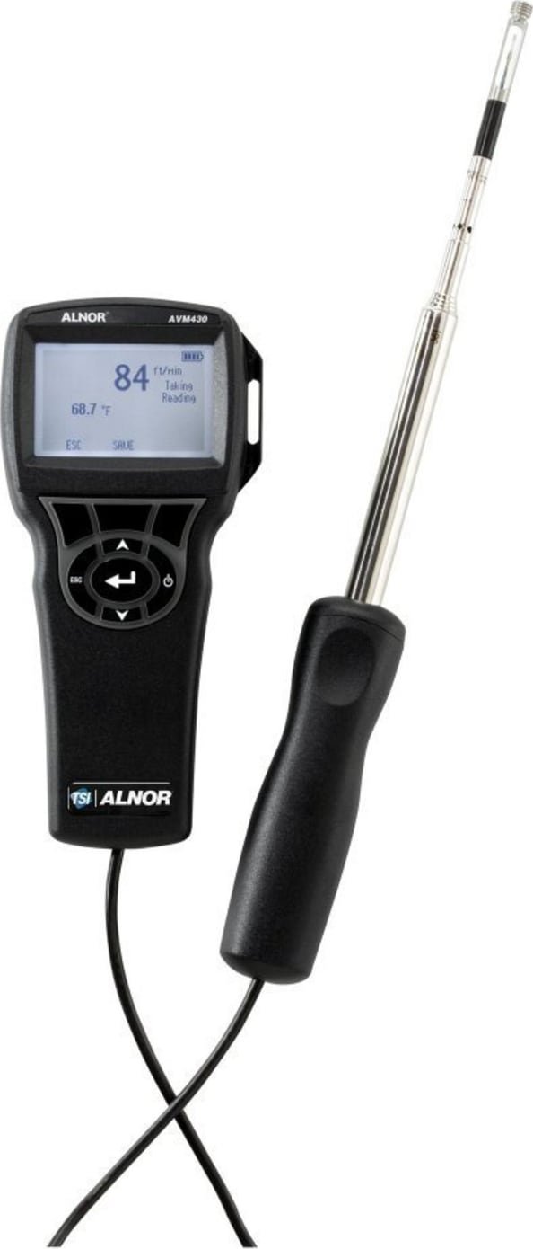 TSI AVM430-A Alnor Velometer Thermal Anemometer 1 TSI AVM430-A Alnor Velometer Thermal Anemometer