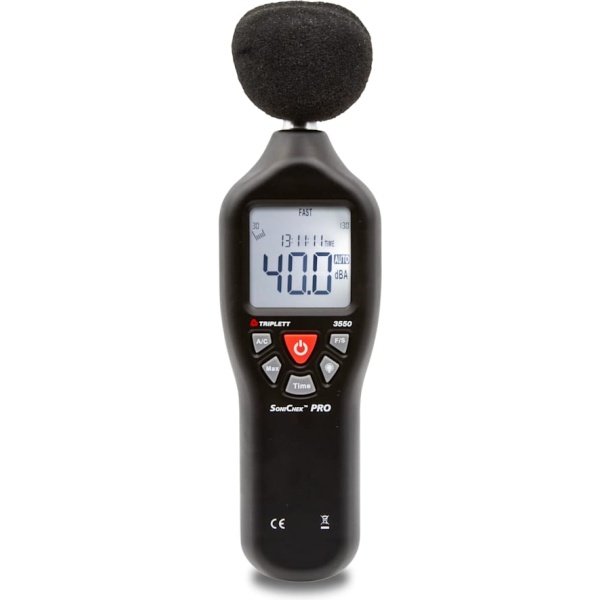 Triplett 3550-NIST - SoniChek PRO Compact Professional Sound Level Meter Certificate