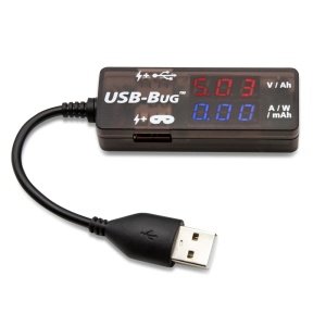 Triplett USB-Bug - Dual-output, Inline USB-A Tester and Data Masker