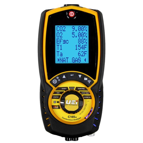 UEi C165+NOIL - Combustion Analyzer with Nitric Oxide Sensor for Oil-Fired Appliances
