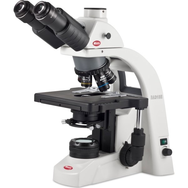 Motic BA310E LED Trino Hi Temp Compound Microscopes - Type (Microscopes): Compound, Body Style: Trinocular, Illumination Type: LED