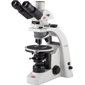 Motic BA310POL Trinocular 20/80 Compound Microscopes - Type (Microscopes): Compound, Body Style: Trinocular, Illumination Type: Halogen