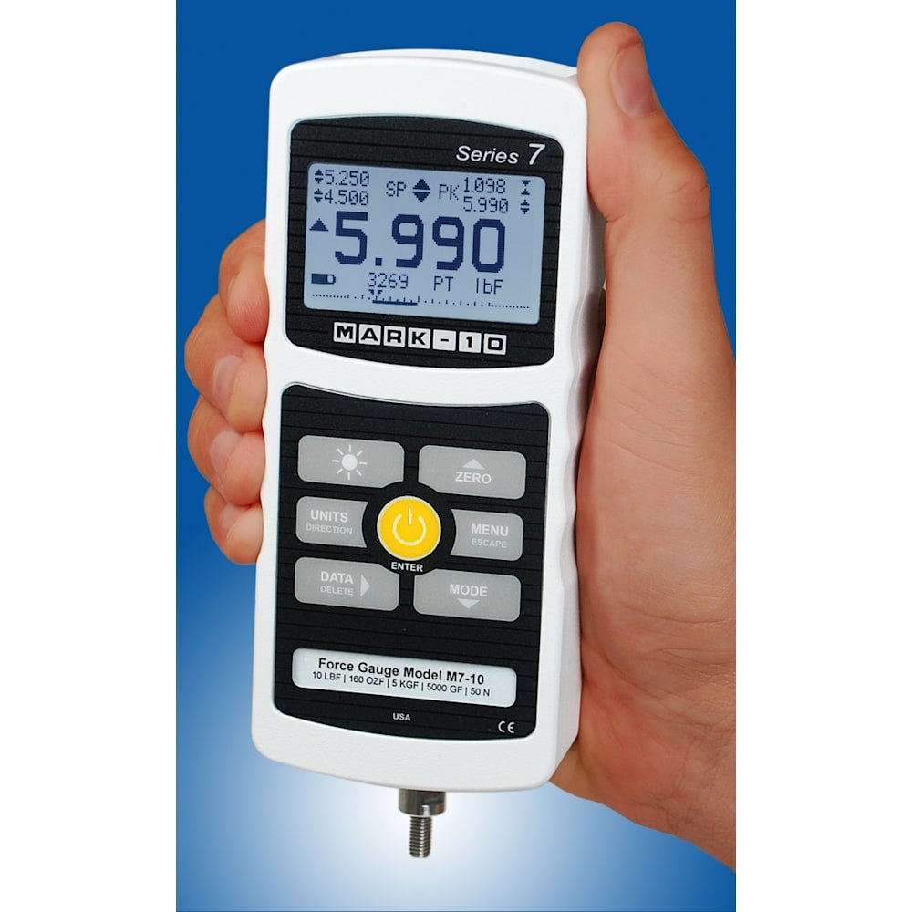 Mark-10 M7-200 - Digital Force Gauge 200 lbF / 1000 N, 110V 2 Mark-10 M7-200 - Digital Force Gauge 200 lbF / 1000 N, 110V - Image 2