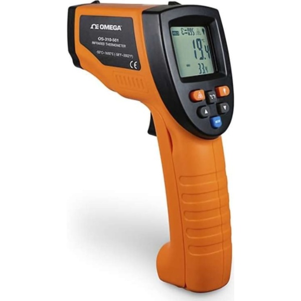 Omega OS-310-501 - Infrared Thermometer, High Performance, -20 C to 1650 C (-4 F to 3002 F), 1.5 % rdg/+/- 1.5 C (2.7 F) Accuracy, 0.1 C (0.1 F) Resolution